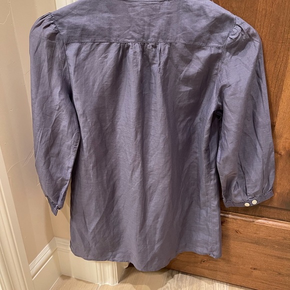 Banana Republic grey silk blend blouse xs - Picture 4 of 9